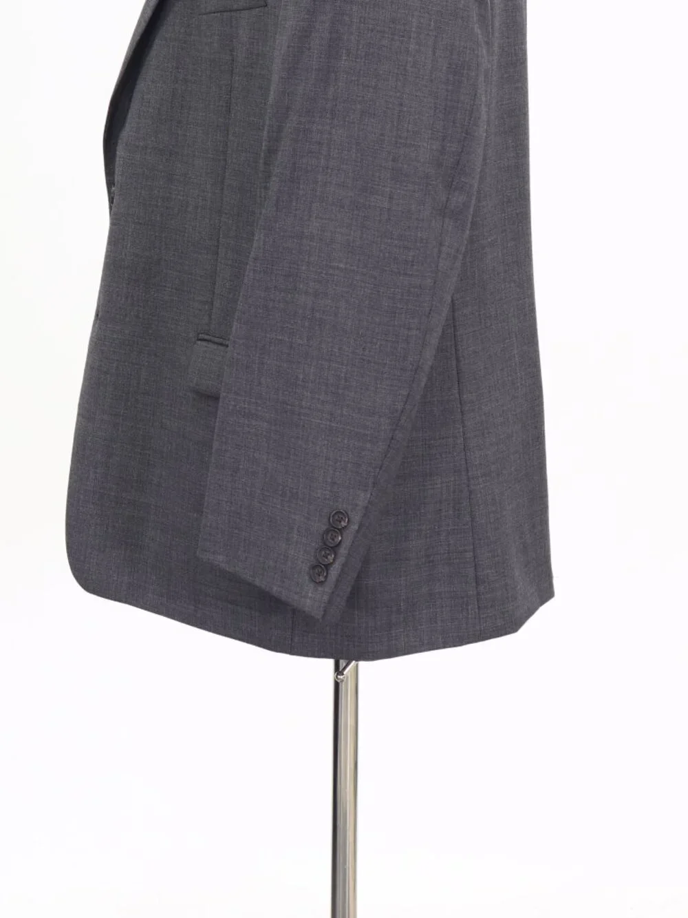 Ralph Lauren 48R Gray Blazer Sport Coat Jacket 2-Button Solid W856